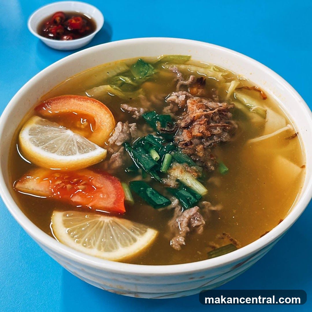 Beef noodle soup