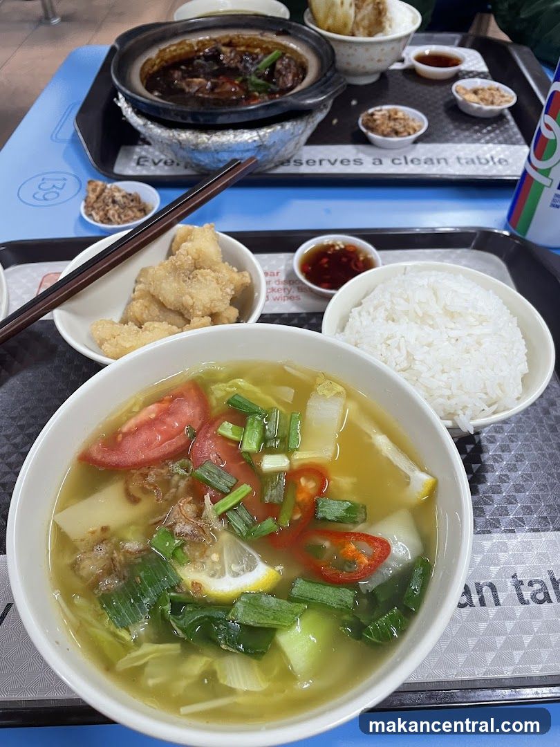 Meal with Soup and Rice