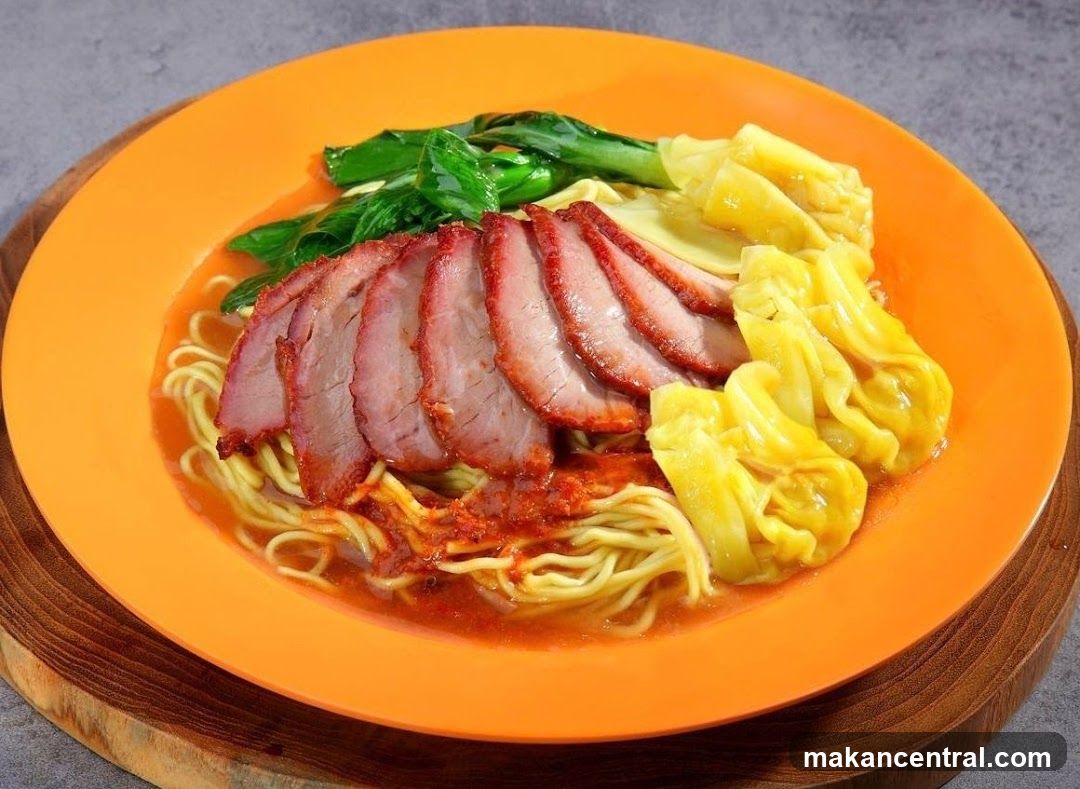 Char Siu Noodles with Wontons
