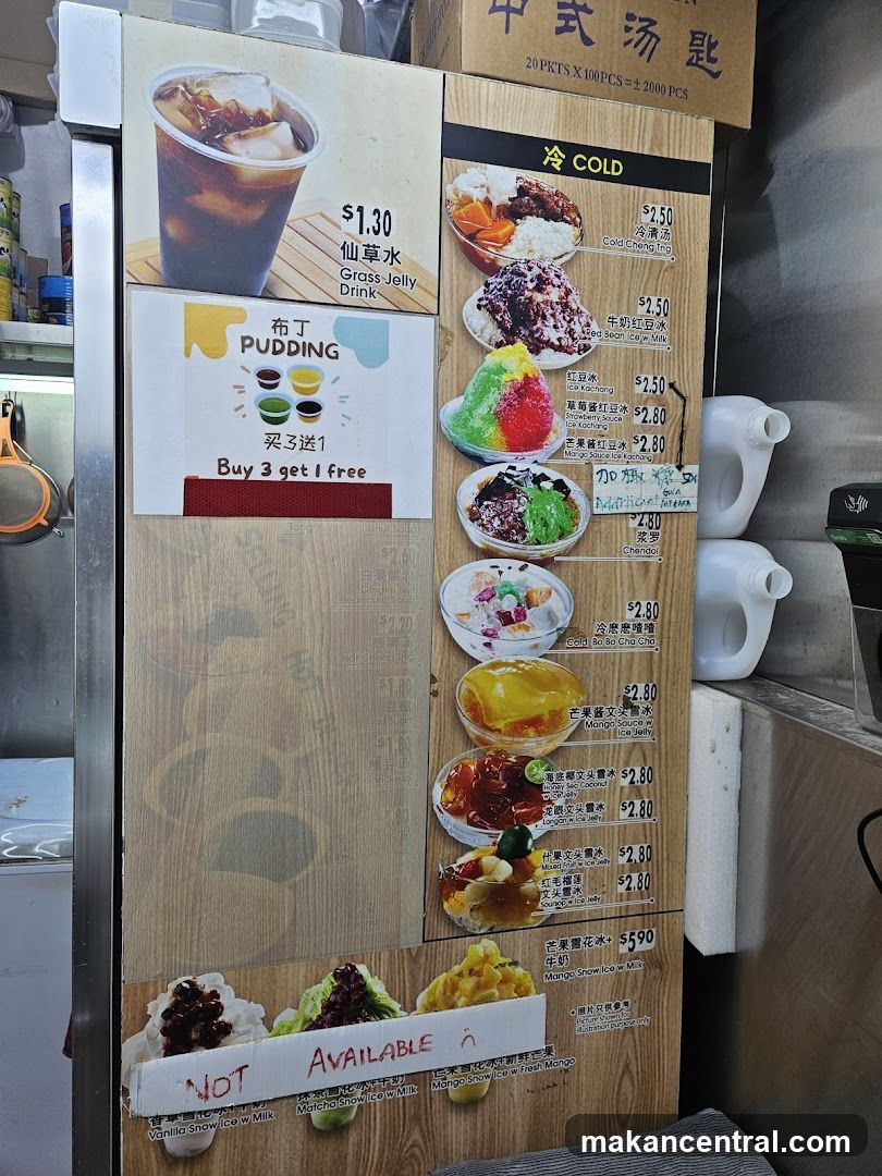 Dessert Menu