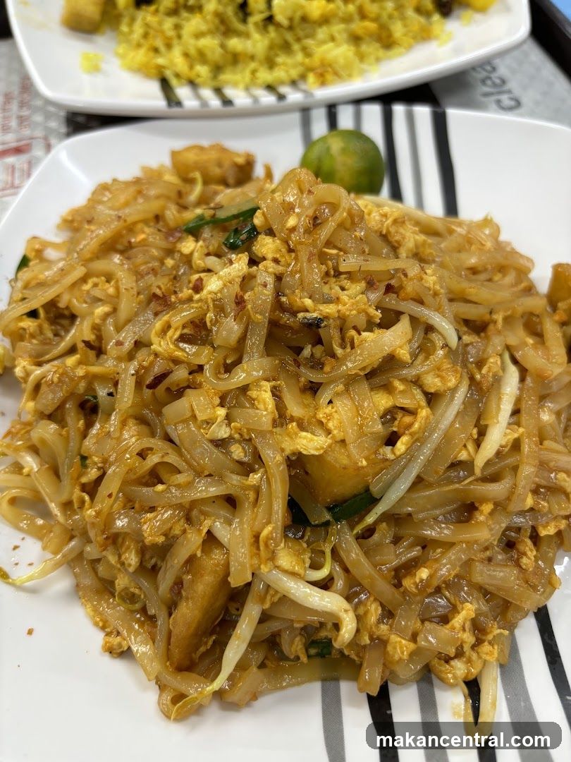 Pad Thai with Lime and Yellow Rice