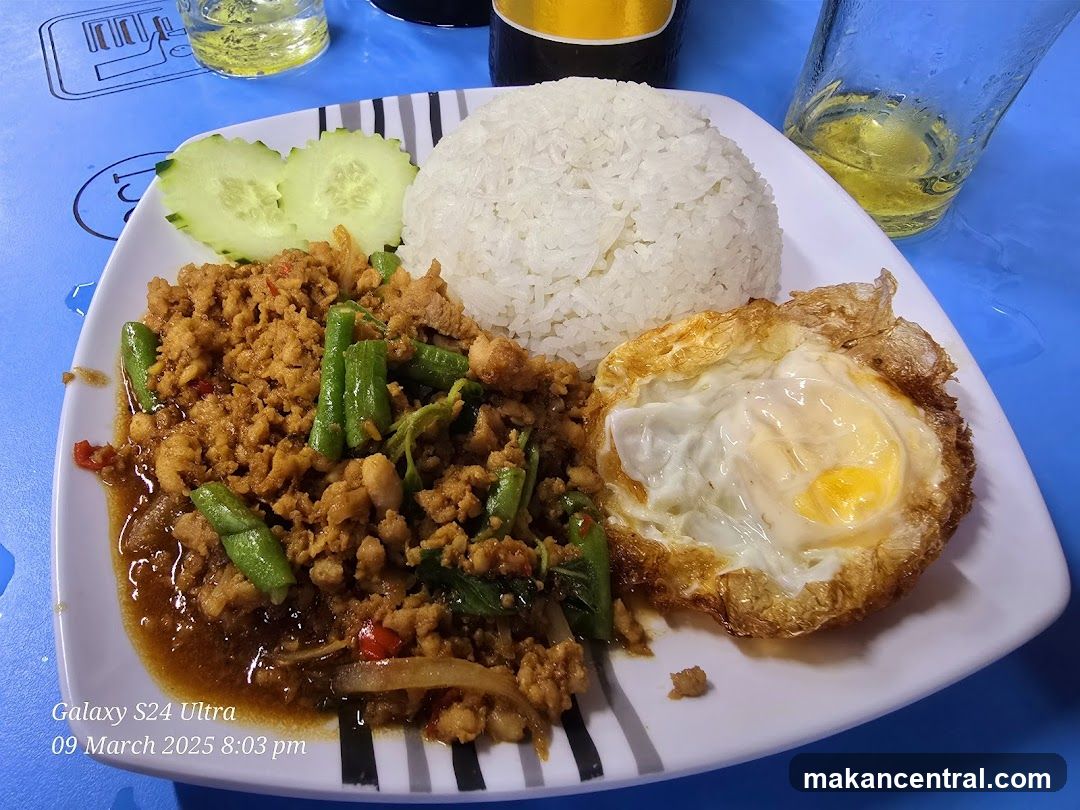 Spicy Minced Pork with Rice and Fried Egg