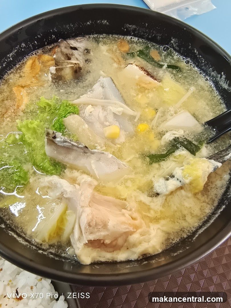 Fish Soup with Vegetables and Corn