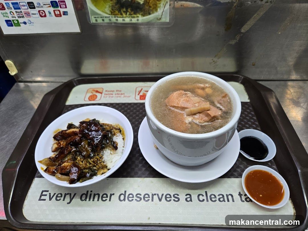 Meal with Rice and Soup