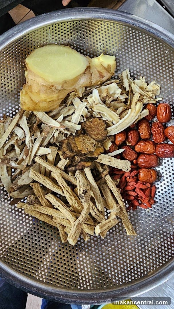 Herbal Ingredients in a Colander