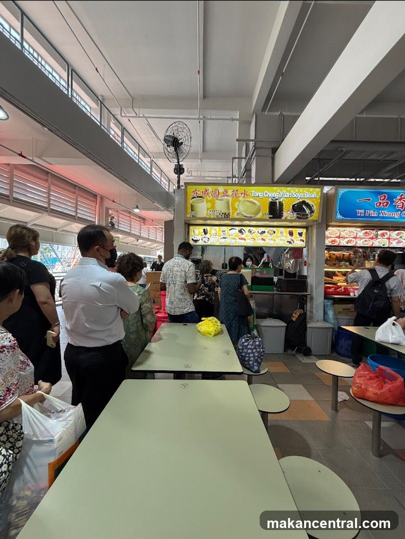 Food Stall with Customers