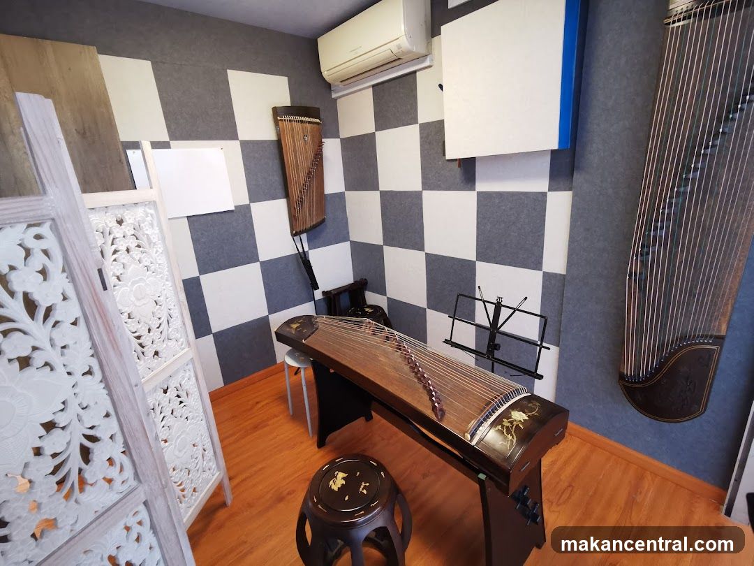 Music Room with Guzheng Instruments
