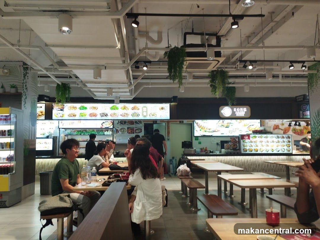 Food court with diners