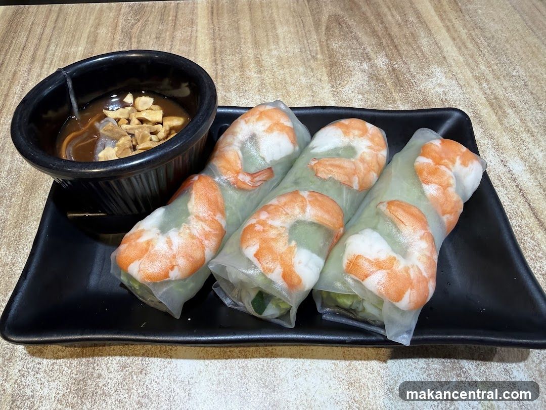 Fresh Spring Rolls with Peanut Sauce