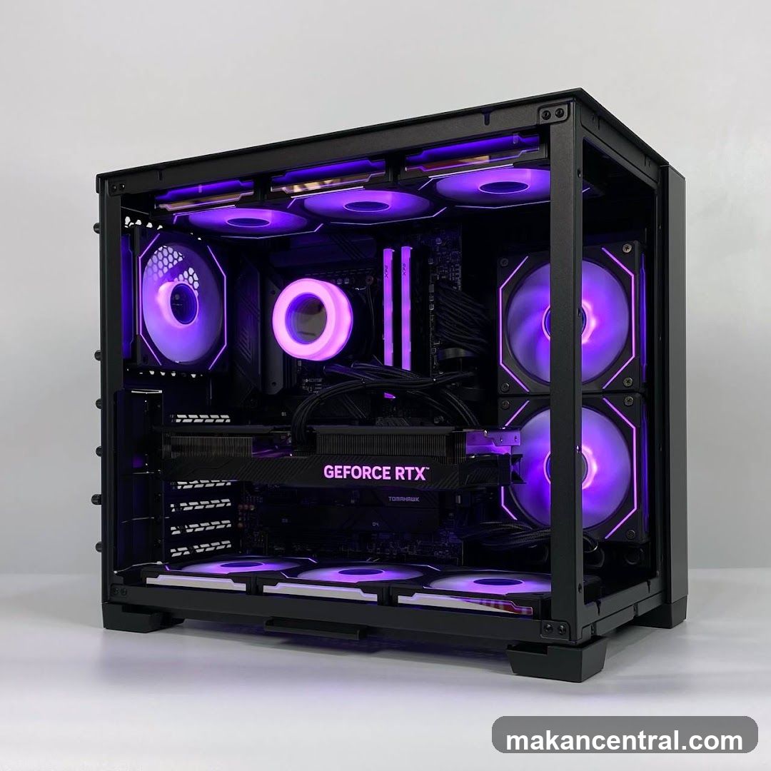 Custom Gaming PC with RGB Lighting