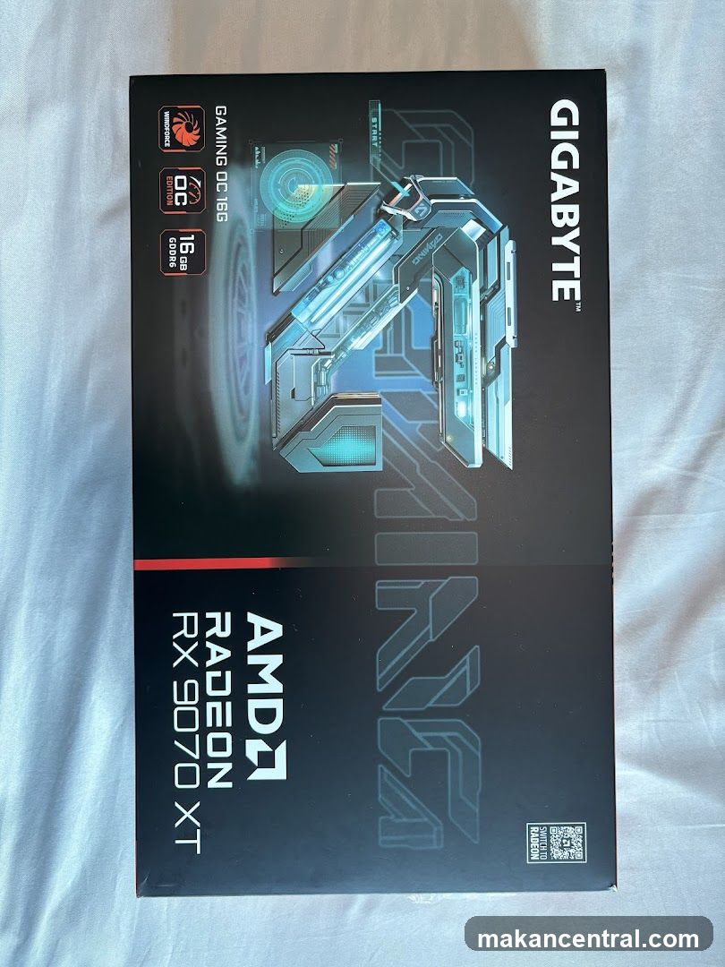 Gigabyte AMD Radeon RX 9070 XT Graphics Card Box