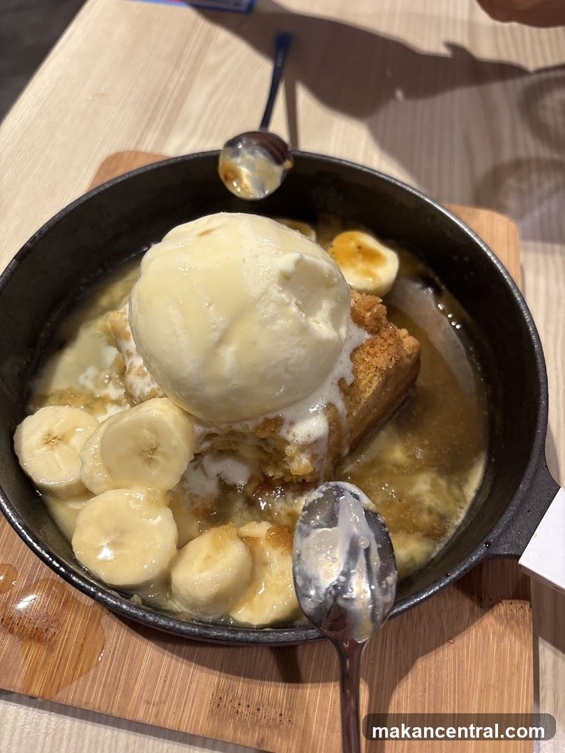 Dessert with Ice Cream and Bananas
