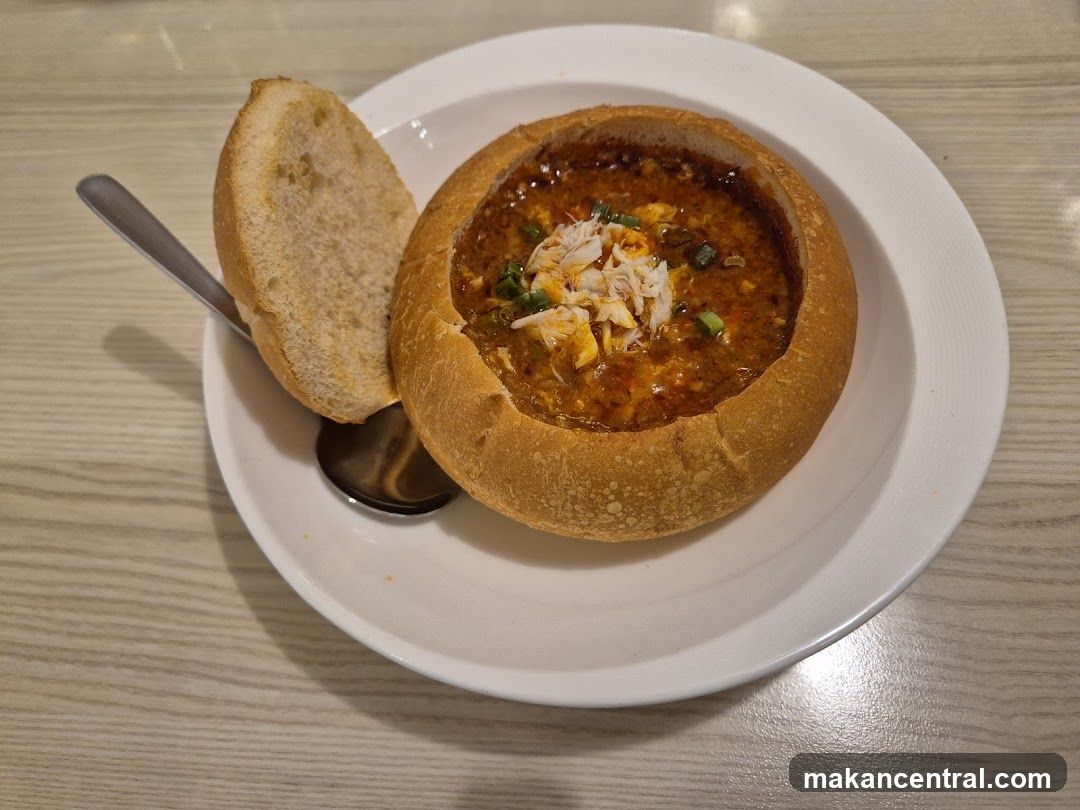 Crab Soup in a Bread Bowl