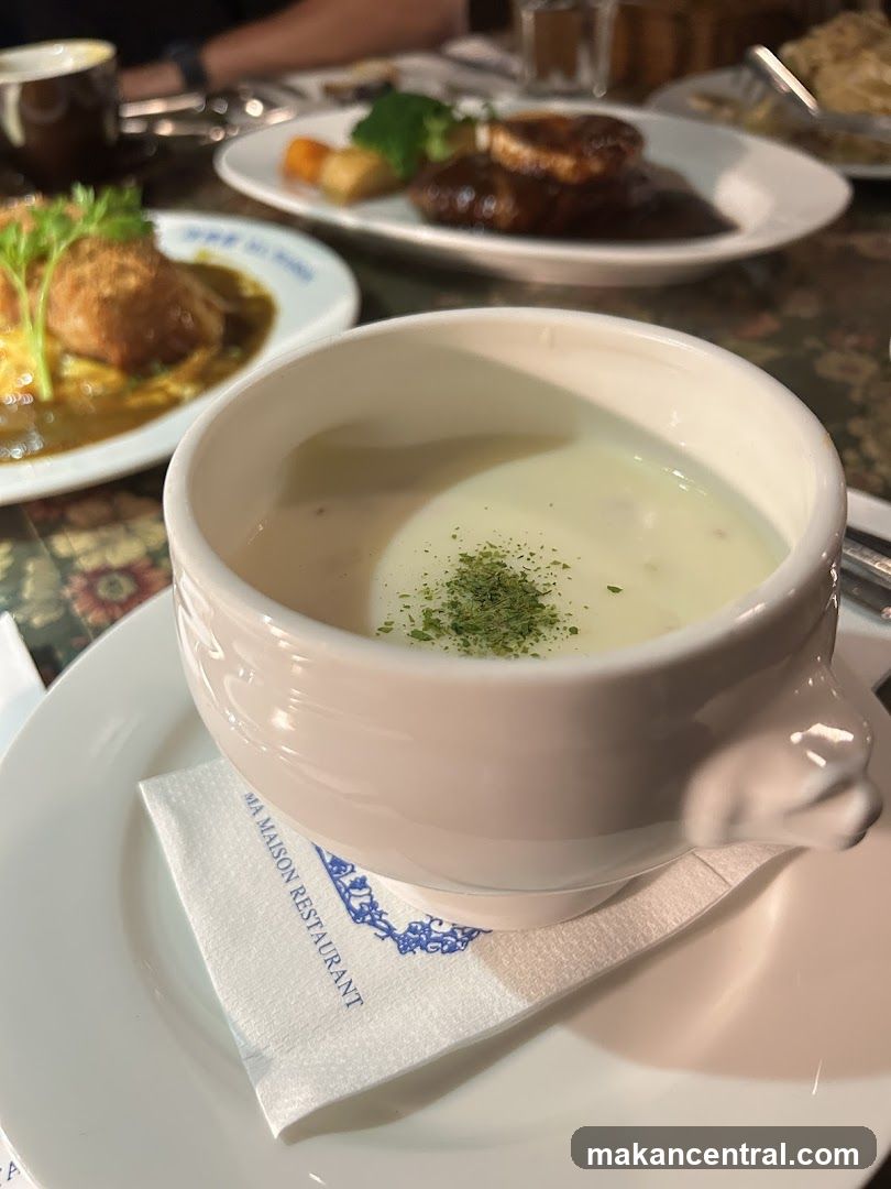 Creamy Soup with Garnish