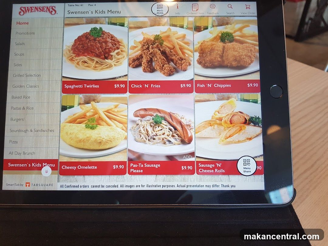 Swensen's Kids Menu