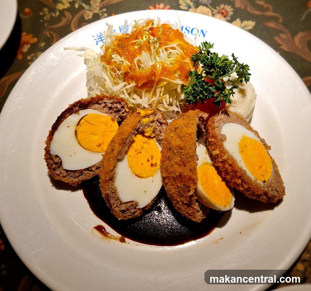 Scotch Eggs with Salad