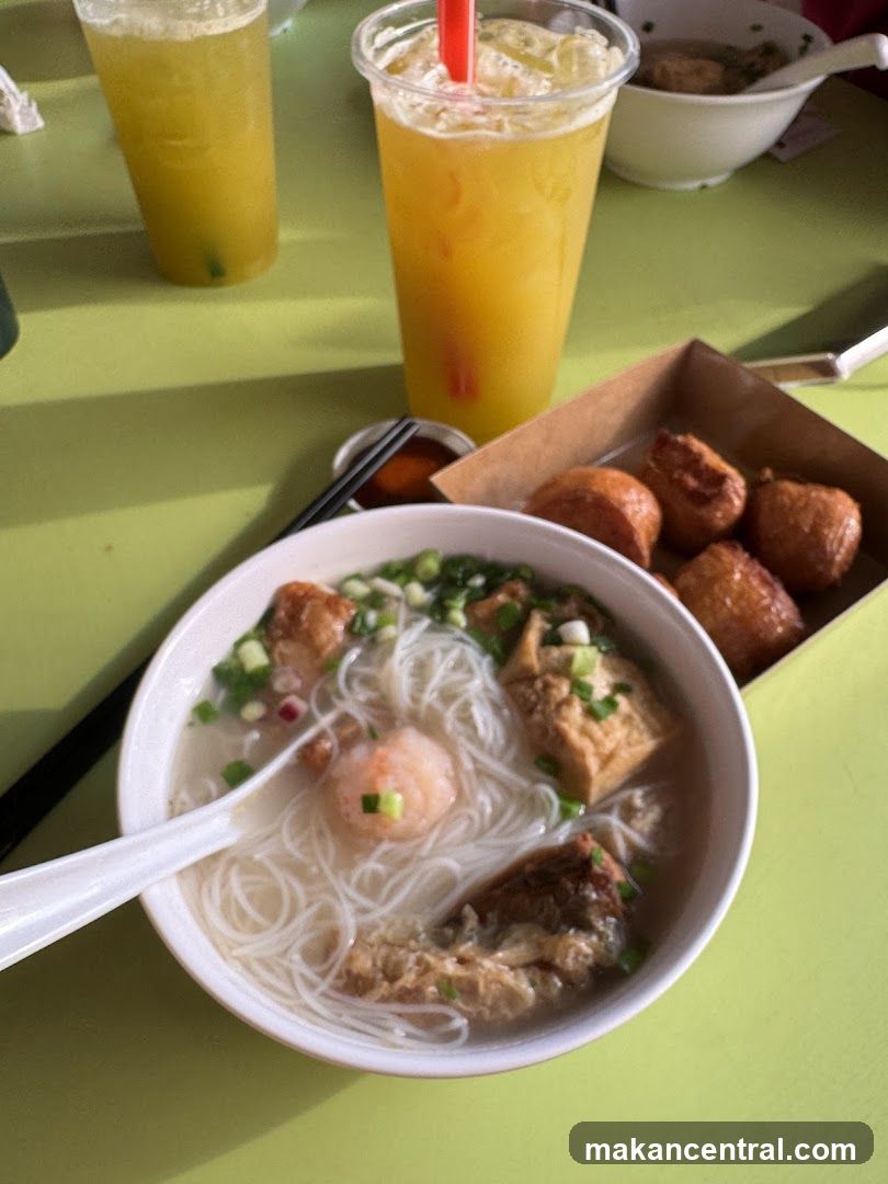 Noodle Soup and Fried Buns