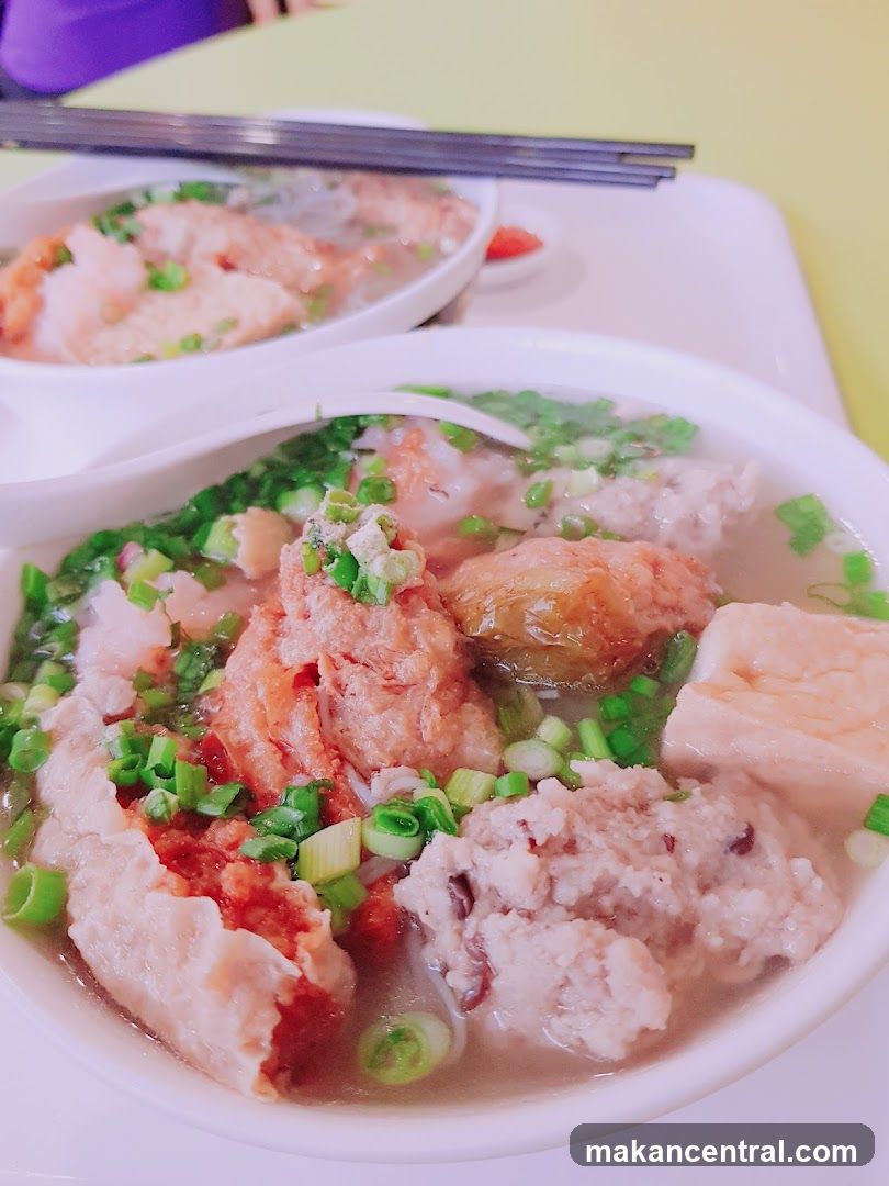 Noodle Soup with Meatballs