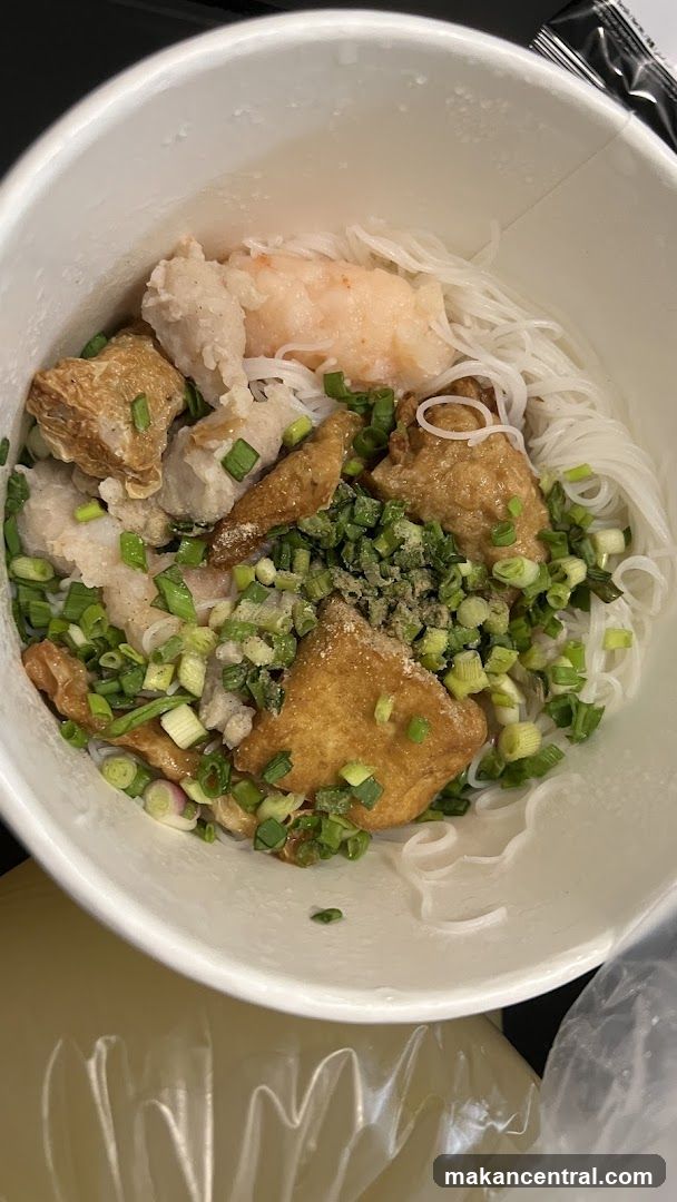 Noodle Soup with Shrimp and Tofu
