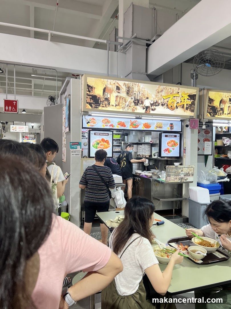 Food Stall with Customers