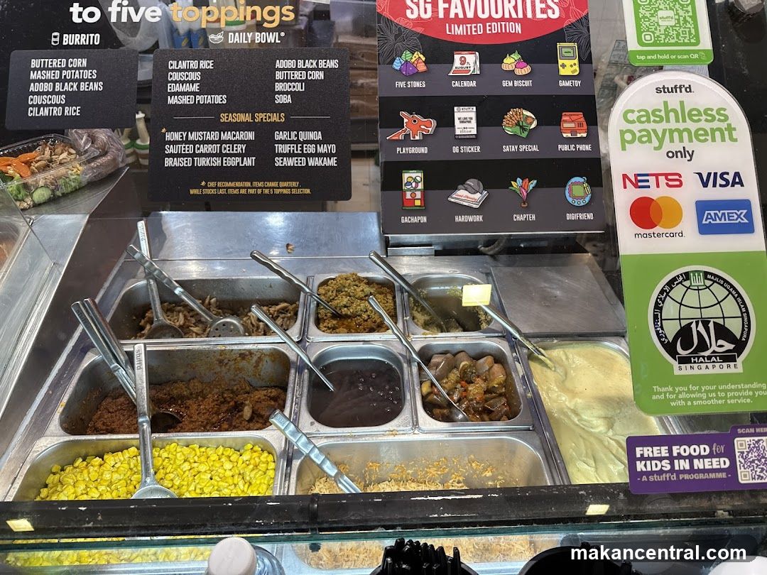 Food Toppings Display