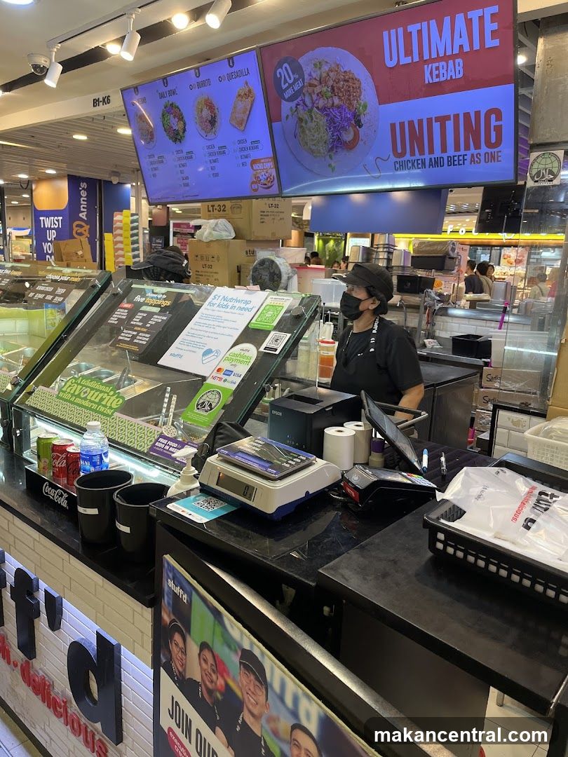 Food stall counter