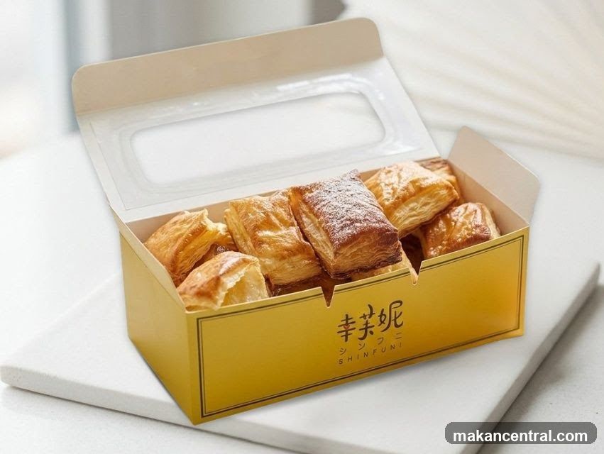 Pastries in a box