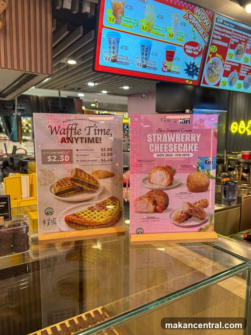 Waffle and Strawberry Cheesecake Promotions