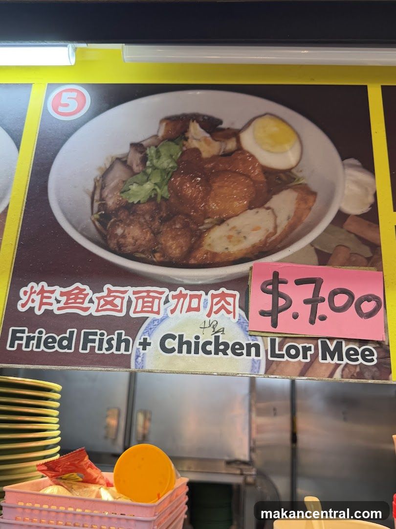 Fried Fish + Chicken Lor Mee