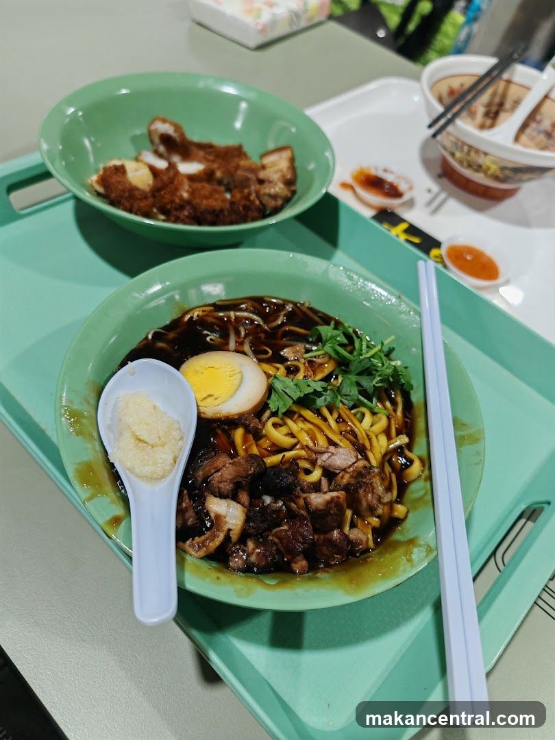 Noodles with Meat and Side Dish