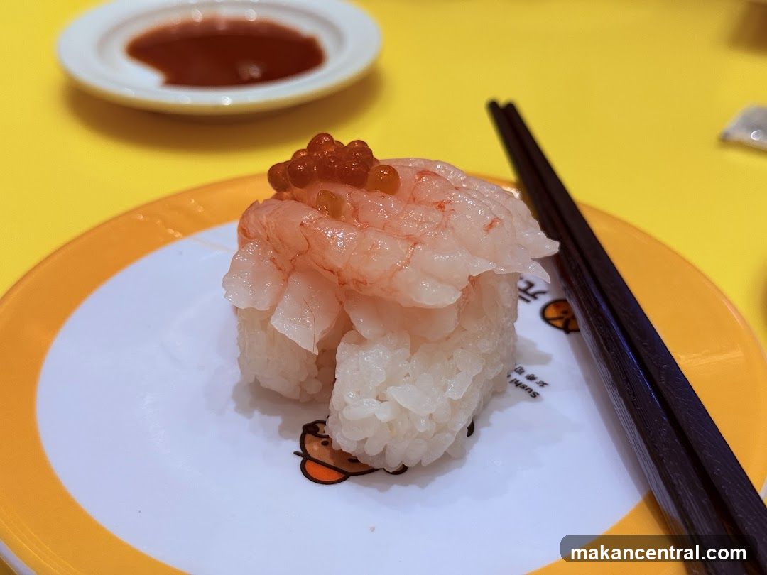 Shrimp Sushi with Roe