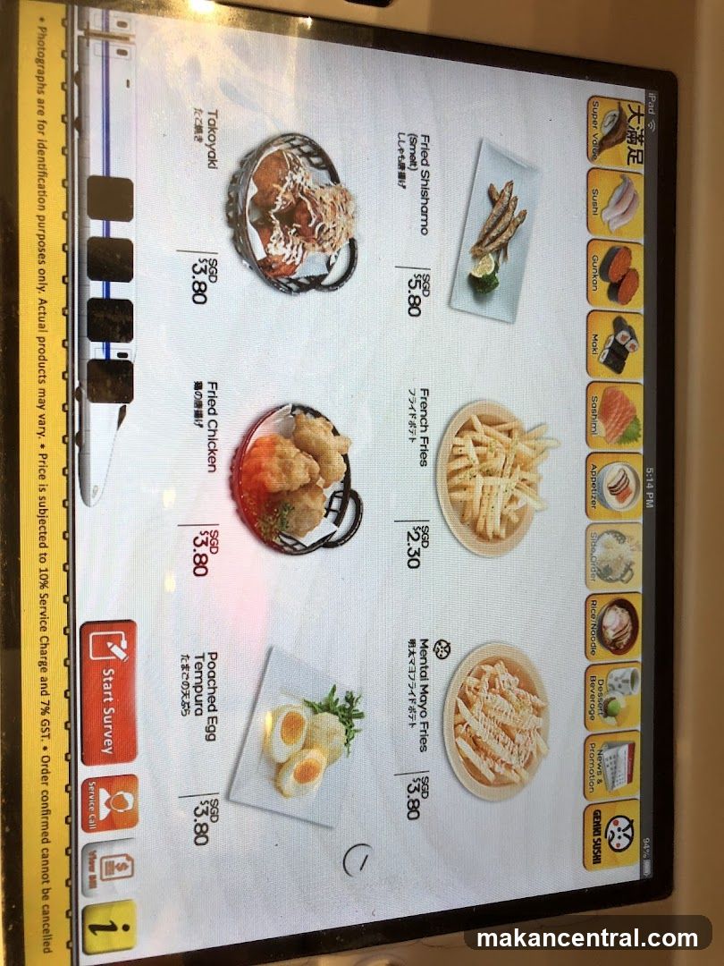 GENKI SUSHI Menu