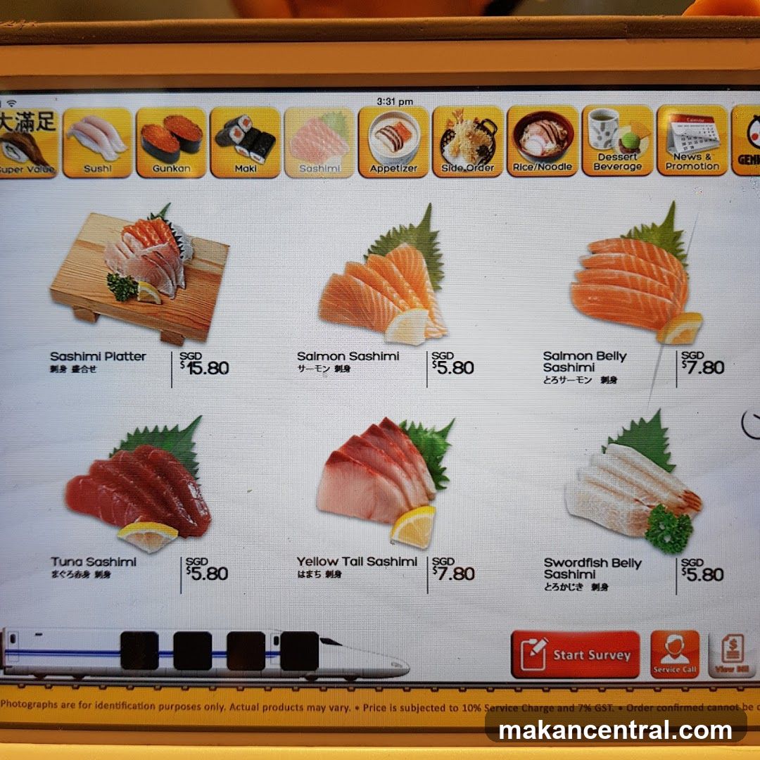 Japanese Food Menu
