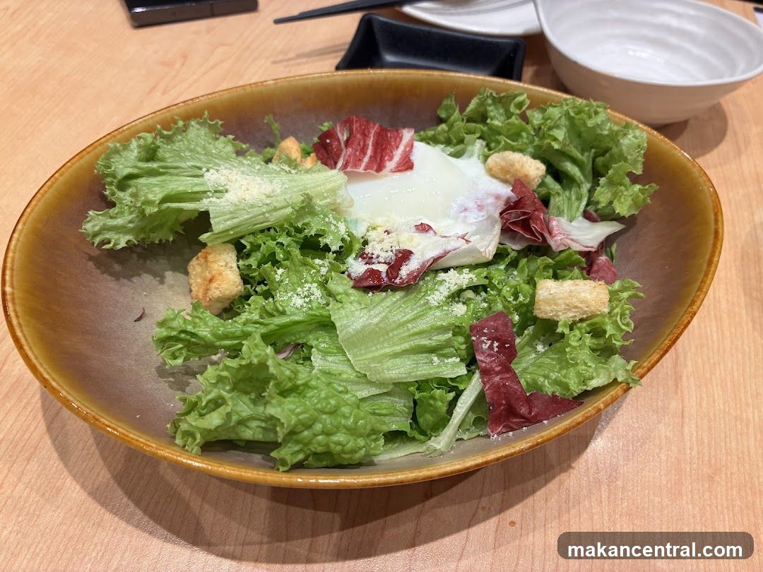 Caesar Salad with Poached Egg