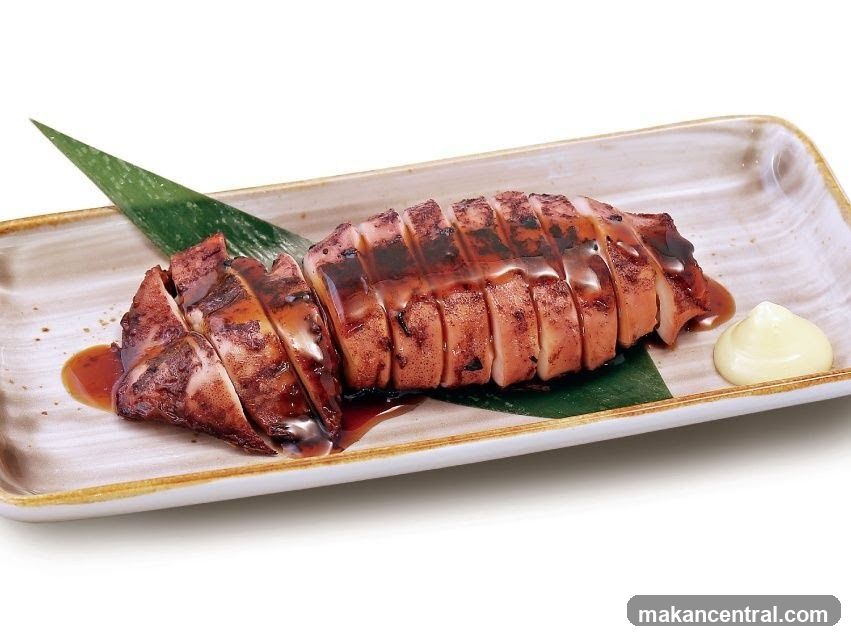 Grilled Squid with Sauce
