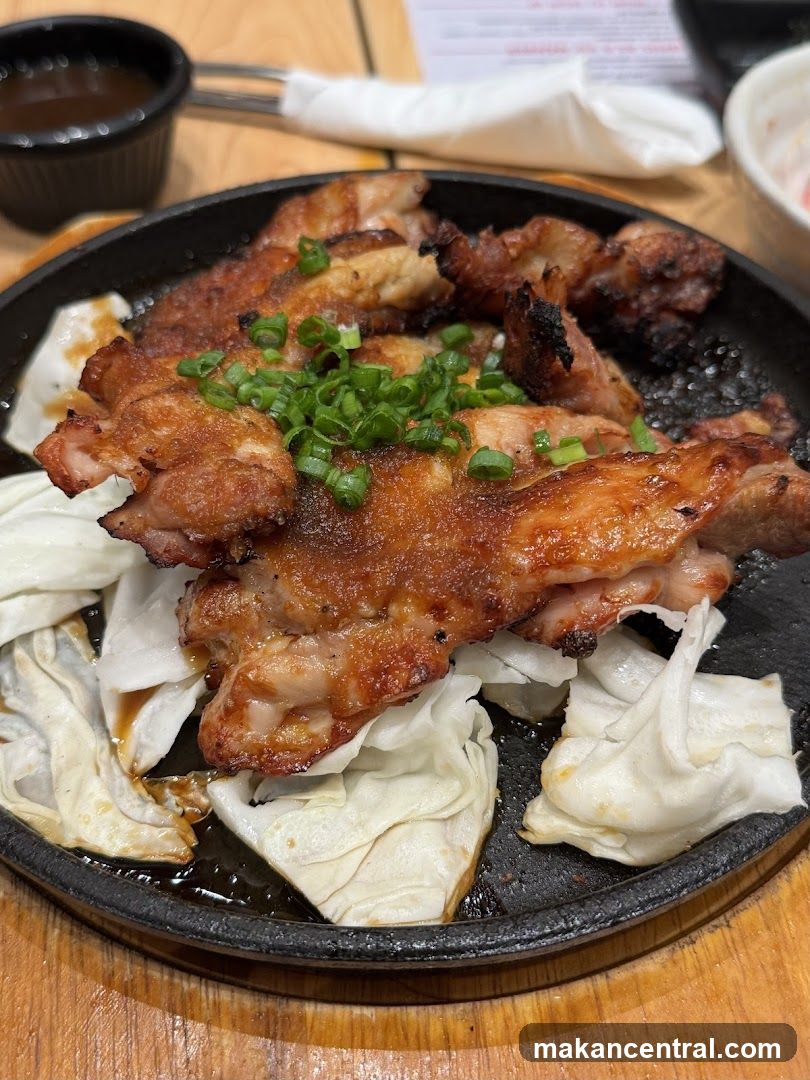 Grilled Chicken with Cabbage
