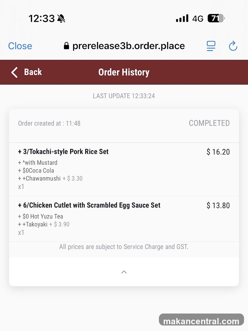 Order History