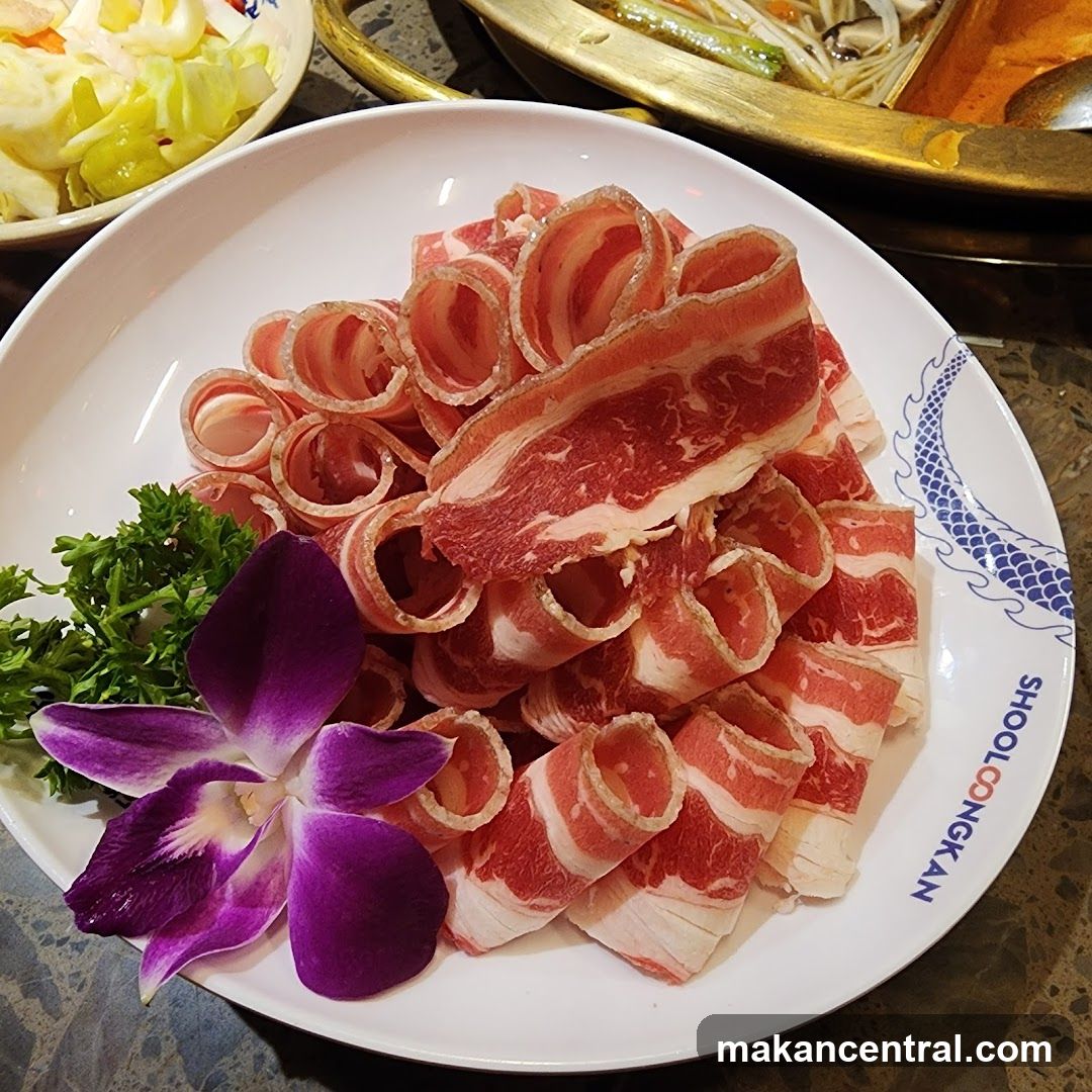 Rolled Beef Slices with Garnish