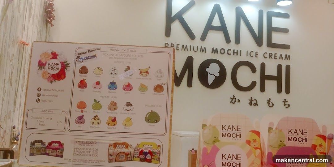 Kane Mochi Ice Cream Menu and Signage