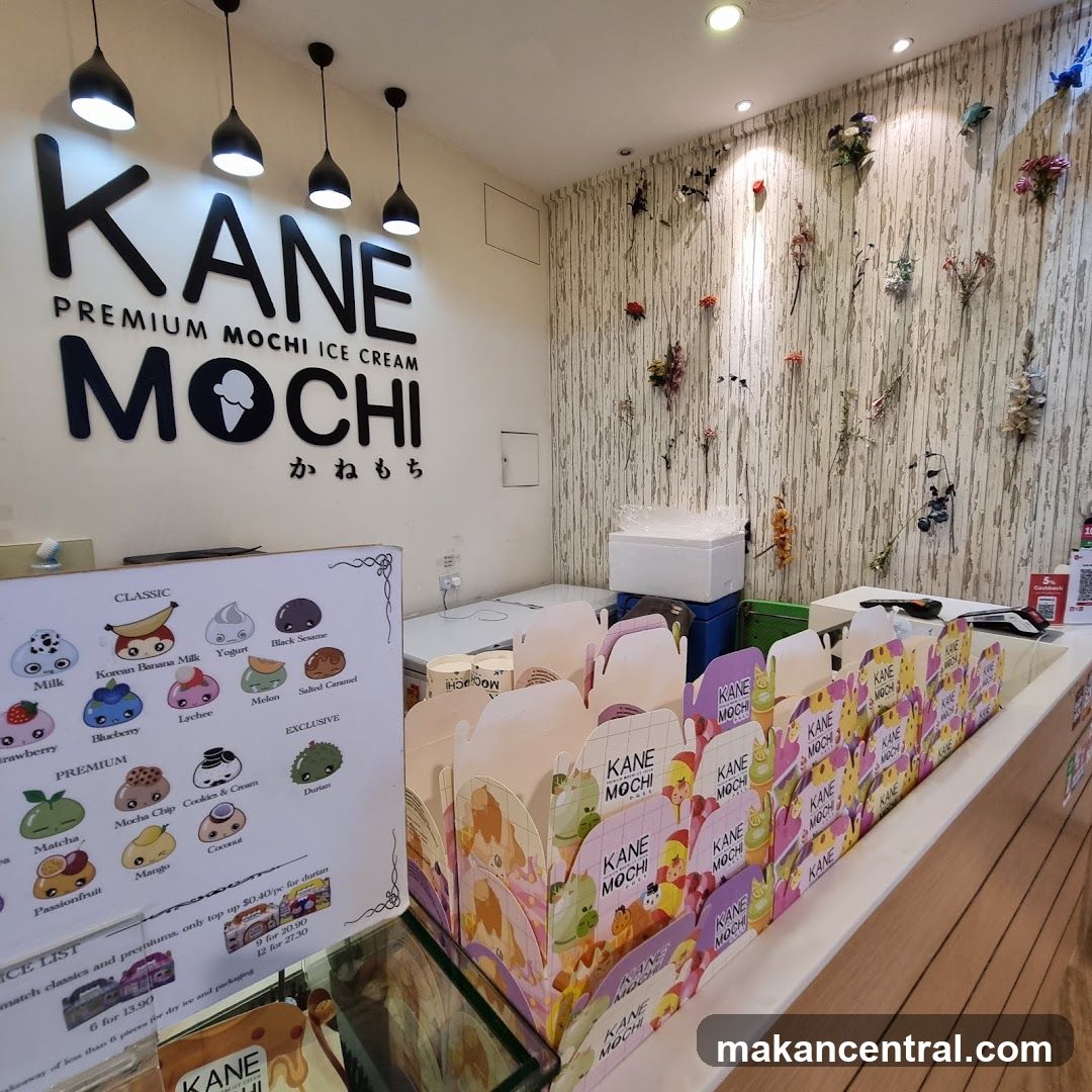 Kane Premium Mochi Ice Cream Counter