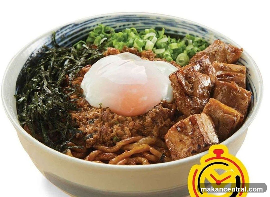 Bowl of Noodles with Toppings