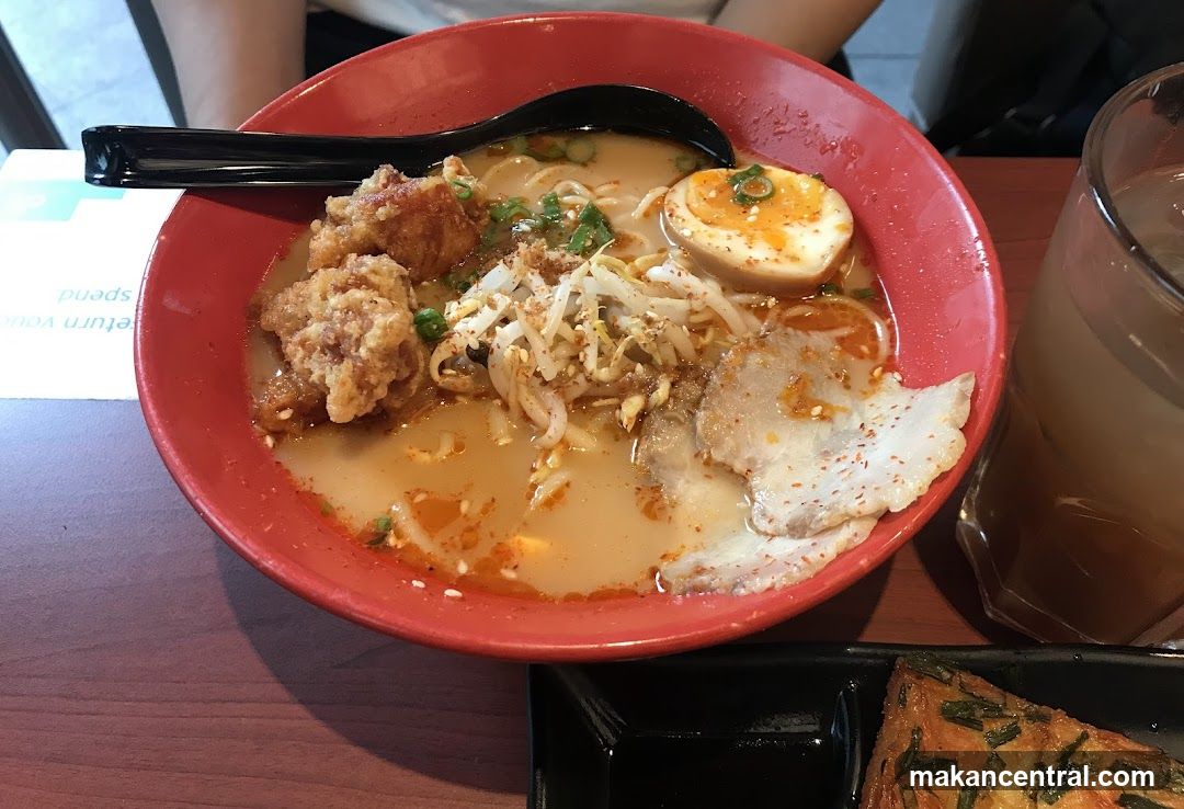 Ramen with Fried Chicken and Pork