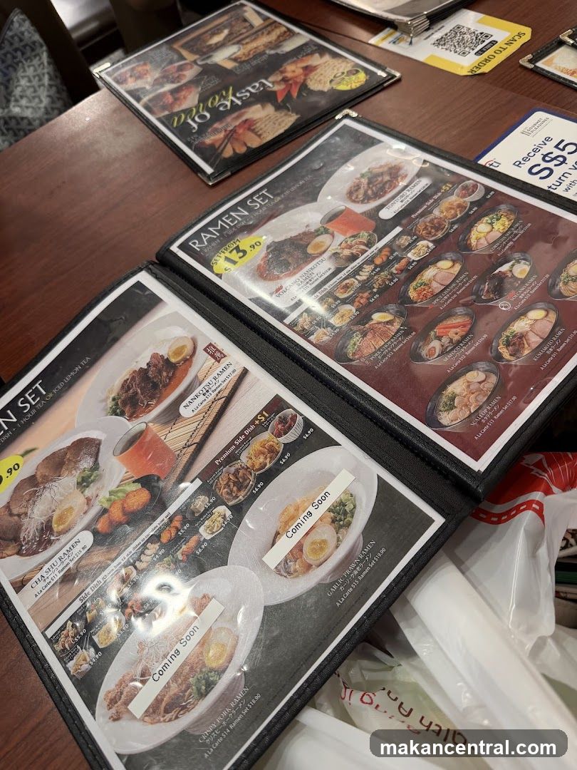 Ramen Menu