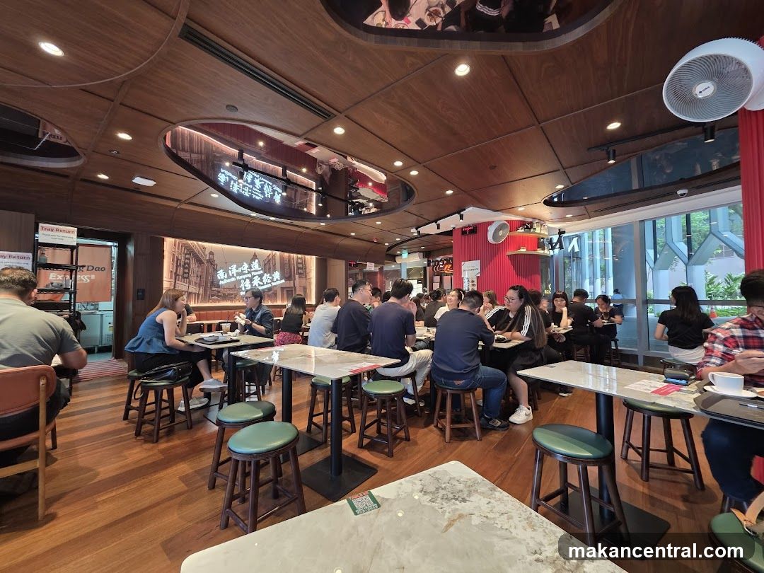 Restaurant Interior with Patrons