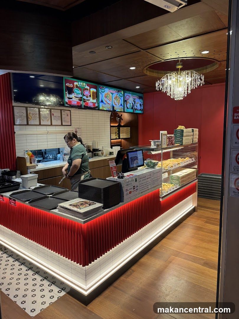 Food counter with display case