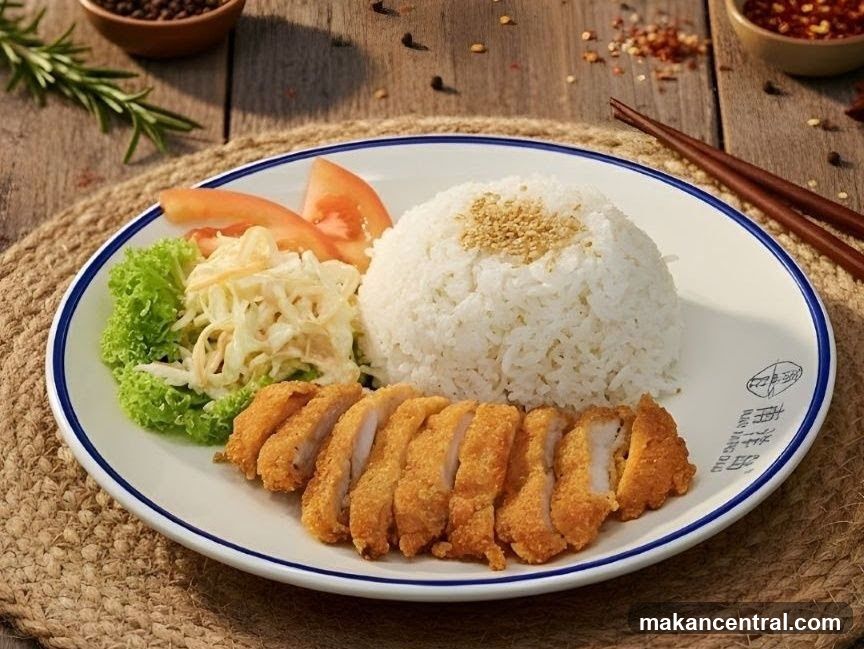 Fried Chicken with Rice