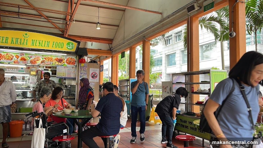 Food Stall with Customers