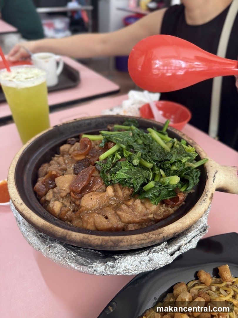 Claypot Rice with Greens