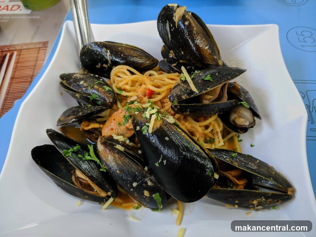 Mussels with Spaghetti