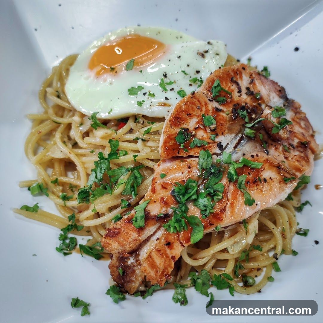 Salmon and Spaghetti